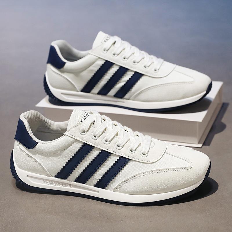 Cross-Border New Men's Shoes 2025 New Spring Casual White Sneakers Non-Slip Soft Sole Versatile Running Sports Shoes