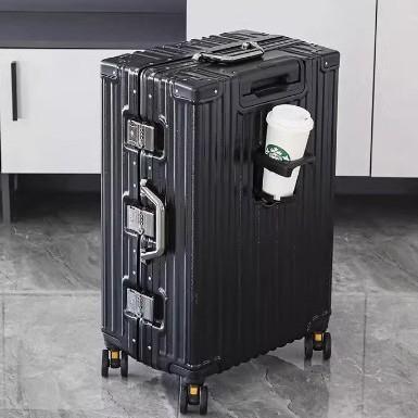 Manufacturer wholesale luggage with thickened and durable swivel wheels, pull rod suitcase, travel suitcase, unisex carry-on suitcase with password lock, hard-shell suitcase