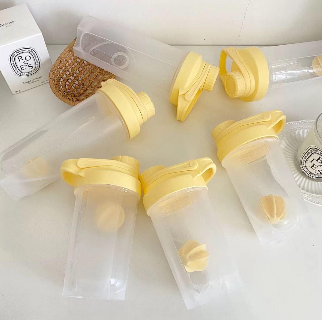 Shaker Cup Water Bottle for Girls, Girl Group Cup, Ins Style, Summer Student Portable 500ml Thickened Milkshake Portable Cup