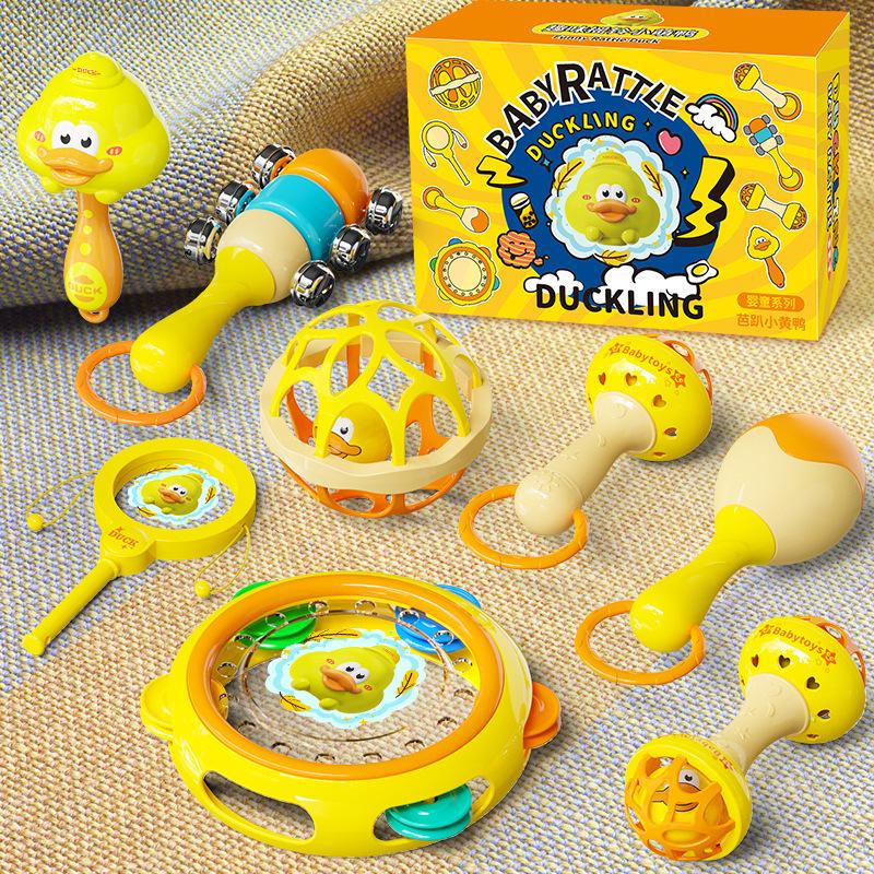 Baby Children Baby Soothing Rattle Hand-held Ball Toy Newborn Baby Hand-held 0-3-6 Month Early Education Puzzle