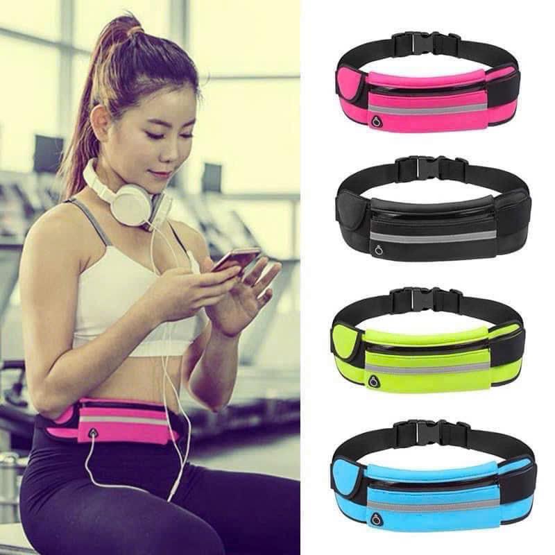 Outdoor Sports Waist Bag Men's and Women's Fitness Running Storage Bag Waterproof Mobile Phone Waist Bag Body-Fit Riding Kettle Waist Bag