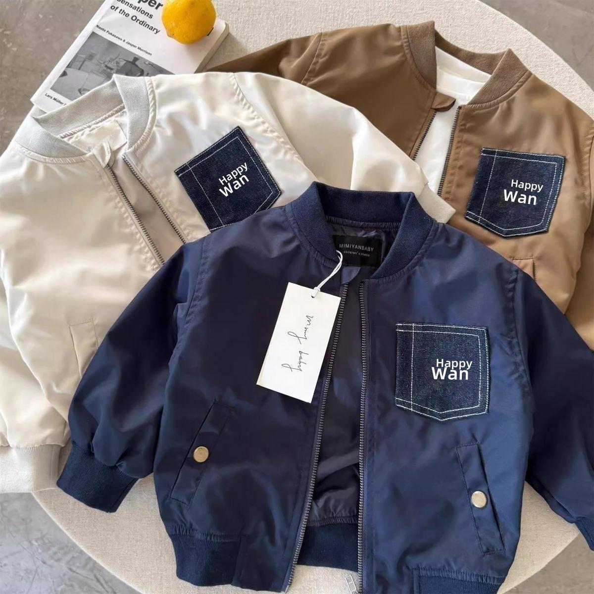 Children's Jacket 2026 Spring and Autumn New Style Boys' Casual Baseball Jacket Stylish