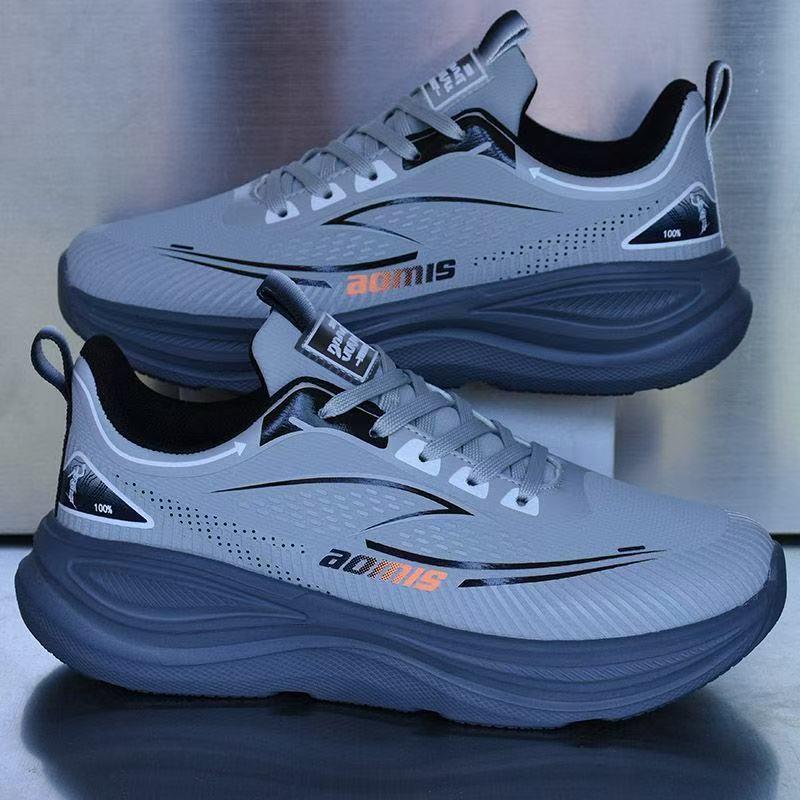 [Ultra-Light] Spring New Style Leather Waterproof Soft-Soled Non-Slip Running Shoes for Students, Lightweight Shock-Absorbing Sports Shoes and Casual Shoes