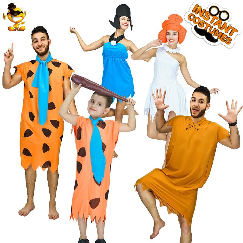 Primitive Cos Clothes Cosplay Party Costume Savage Stage Performance Clothes for Adults and Children