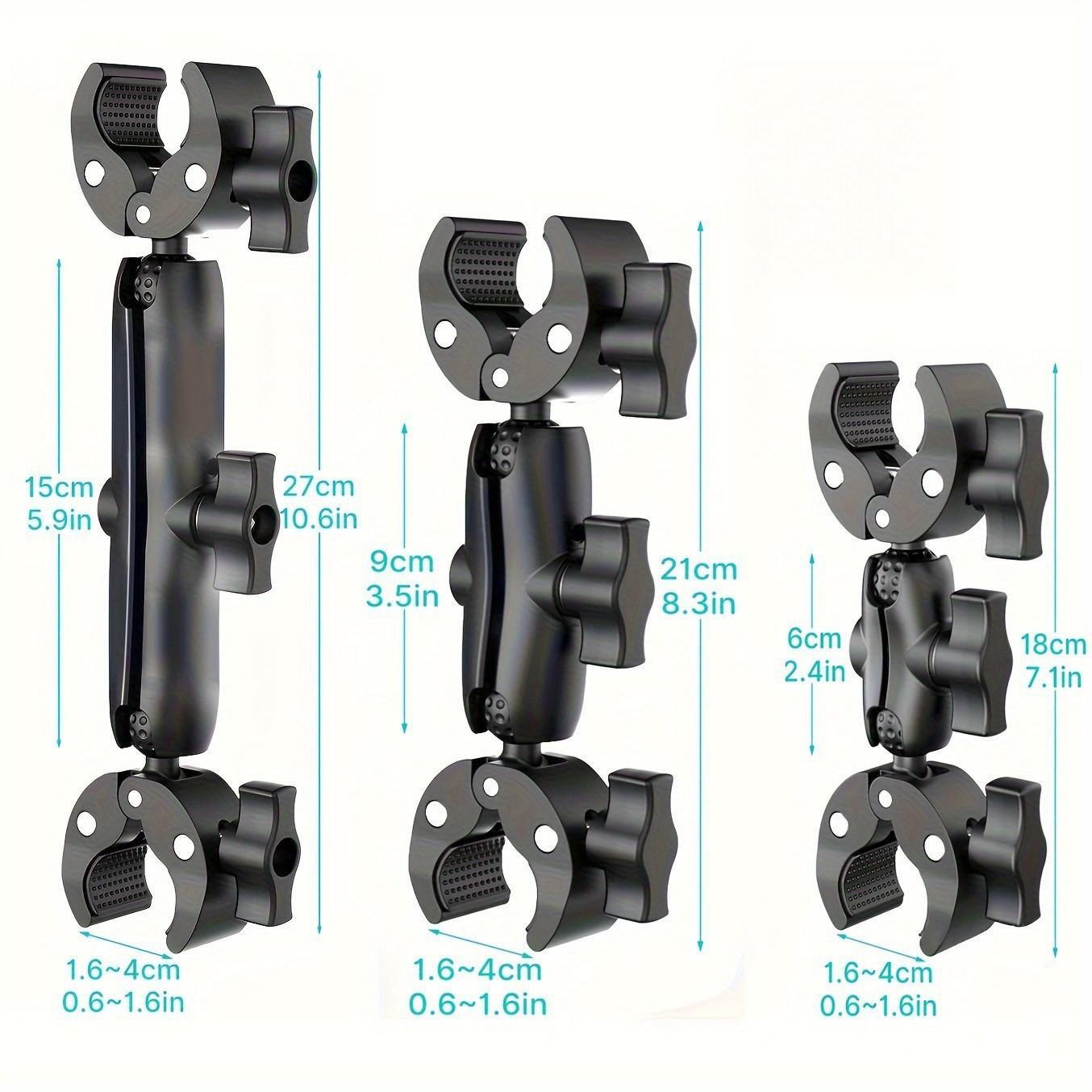 Motorcycle Riding Navigation Bracket Handlebar Fixed Bracket Riding Universal Head Car Pipe Clamp Rearview Mirror Mobile Phone Holder