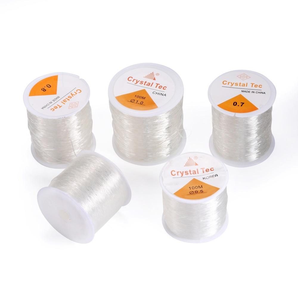 Crystal Stretch Fishing Line Transparent White Stretch Line Jewelry Buddha Bead Line DIY Jewelry Jewelry Beaded Bracelet Material