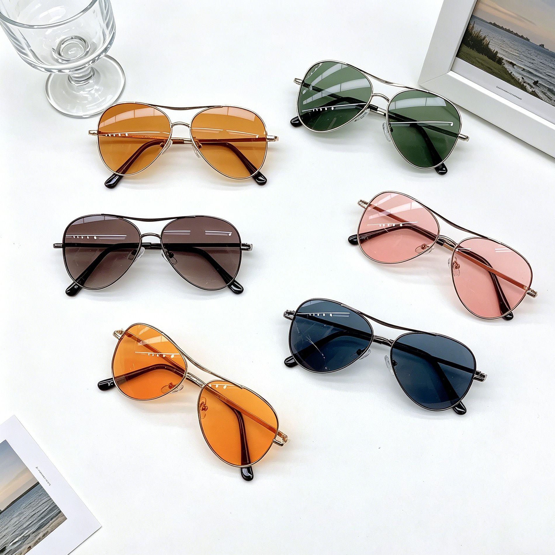 New Style Children's Sunglasses, Fashionable Sun Protection Sunglasses for Boys and Girls, Personalized Casual Style, Baby Outdoor Eye Protection Sunglasses
