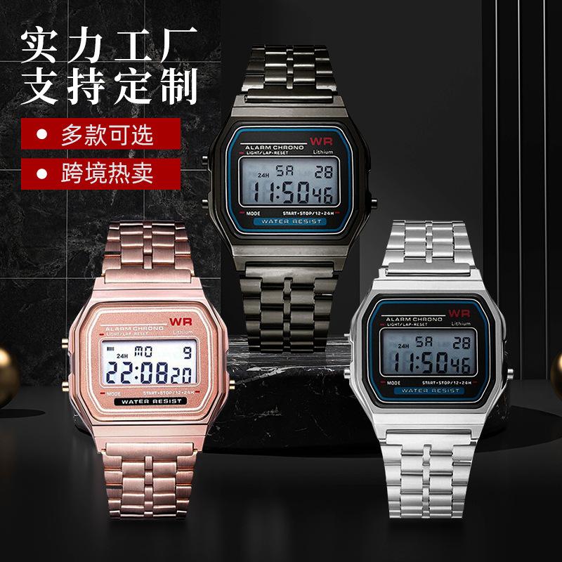 Cross-border foreign trade fashion male and female student electronic watch A159W small square watch F91WA158W electronic watch