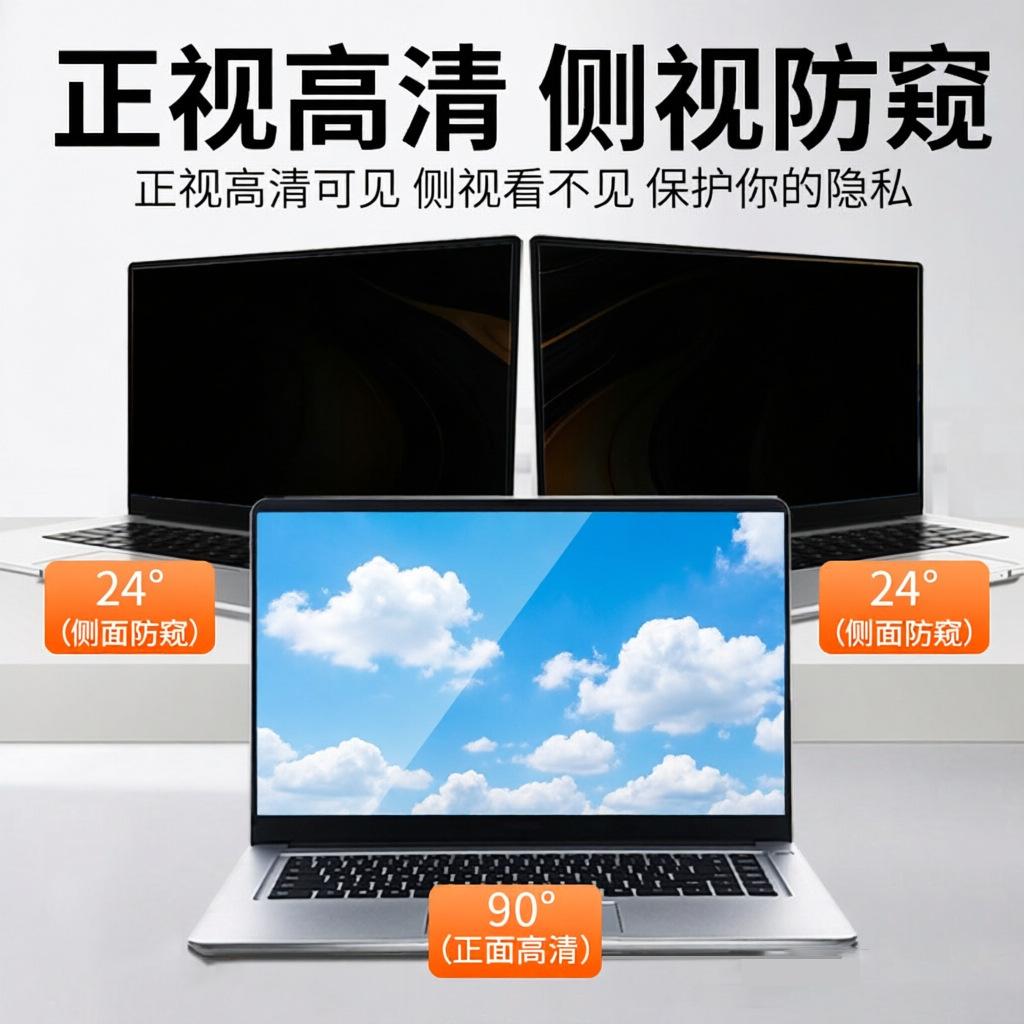 Suitable for laptop screens and desktops 15.6inch Snap-on 16inch Privacy screen protector universal size