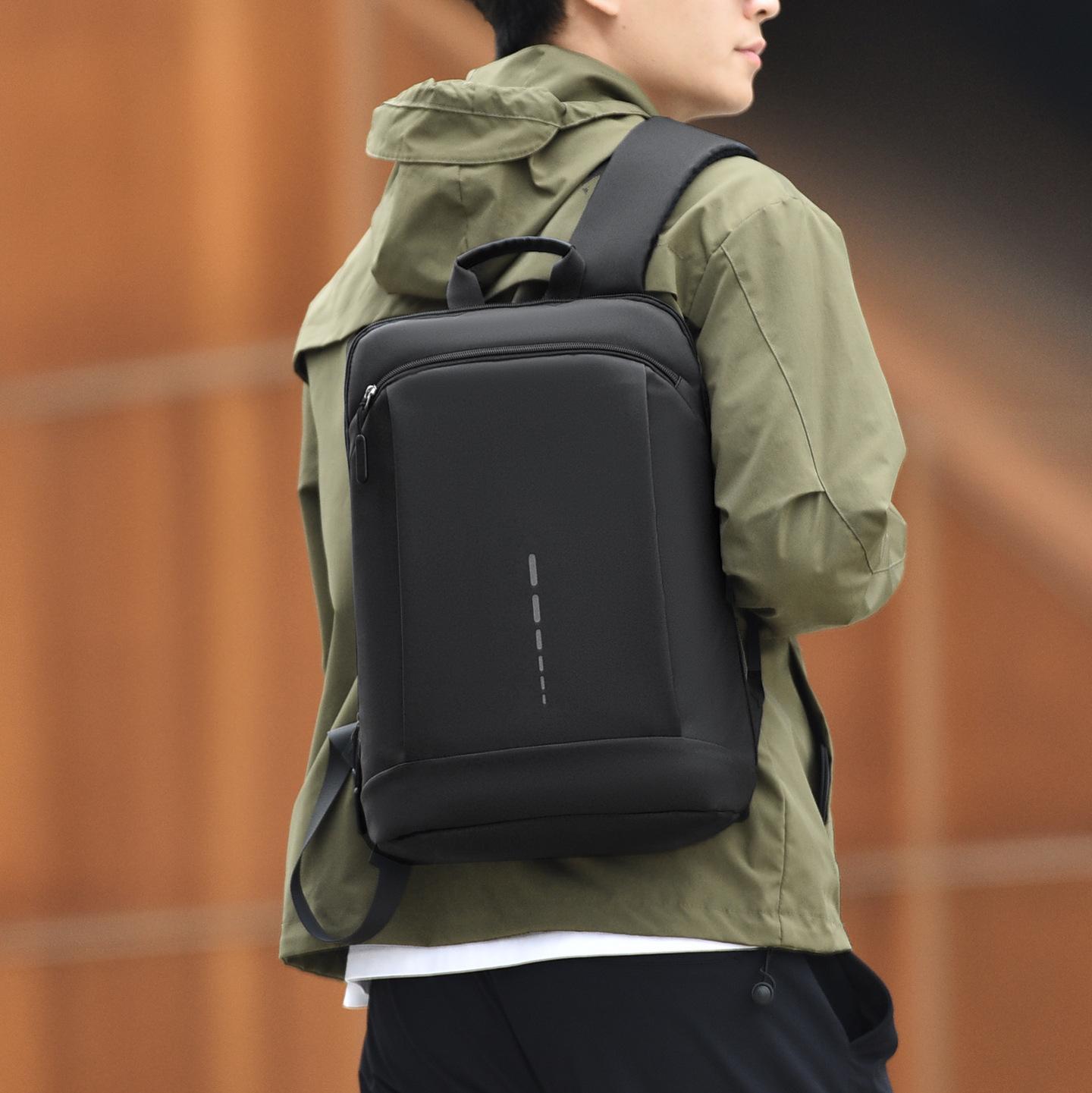 Large-Capacity Casual Computer Backpack, Lightweight Business Men's Backpack, Customizable Logo Laptop Backpack