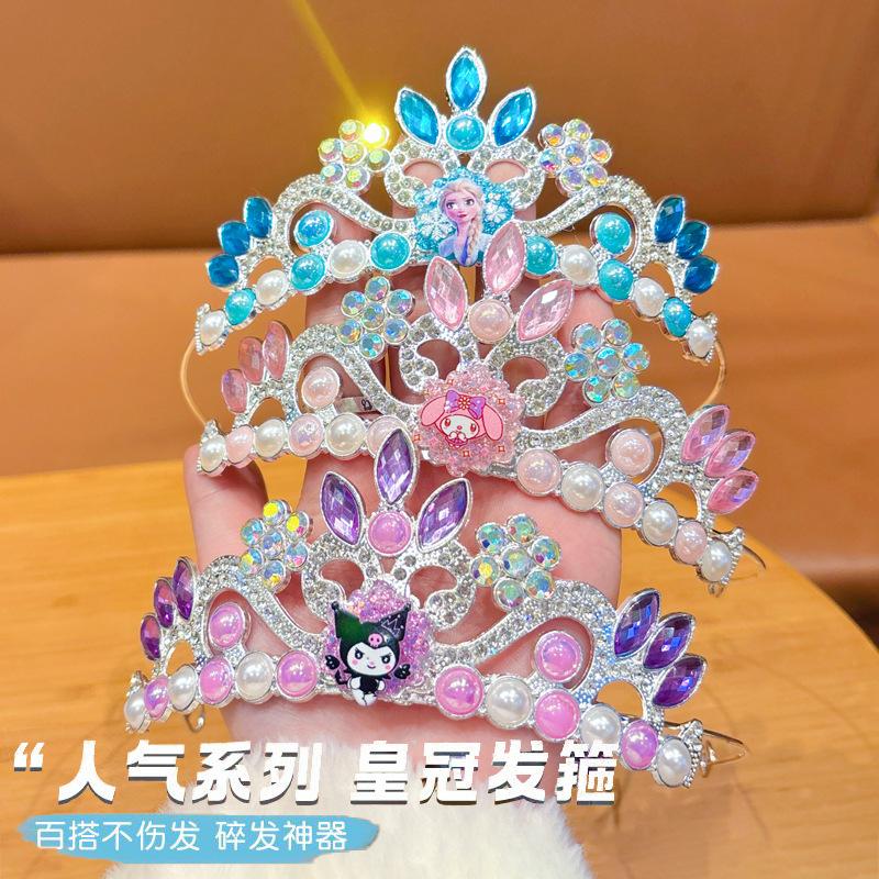 Crown Children's Headwear Frozen Headband Princess Aisha Crown Hairpin Girl Cullomi Melody Headband