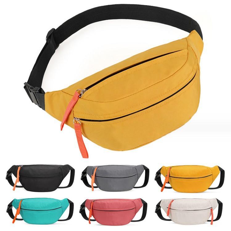 Men's and women's waist bag fashion chest bag Japanese shoulder messenger bag outdoor leisure sports mobile phone bag cross-border waist bag wholesale