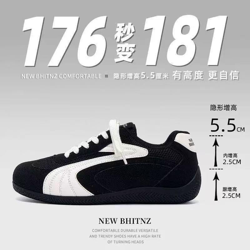 Casual Shoes New Style for Men and Women Couples Trendy Shoes Breathable Invisible Height Increasing Training Shoes Comfortable Flat Outdoor Sports Shoes