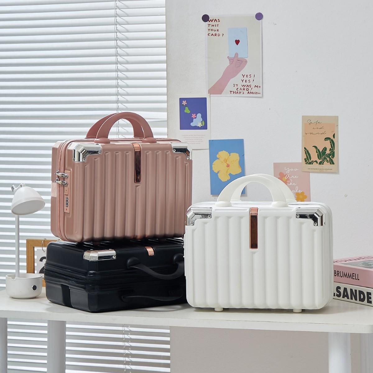 Lightweight retro handbag, convenient travel small handbag, stylish and convenient cosmetic case, gift 14inch storage box