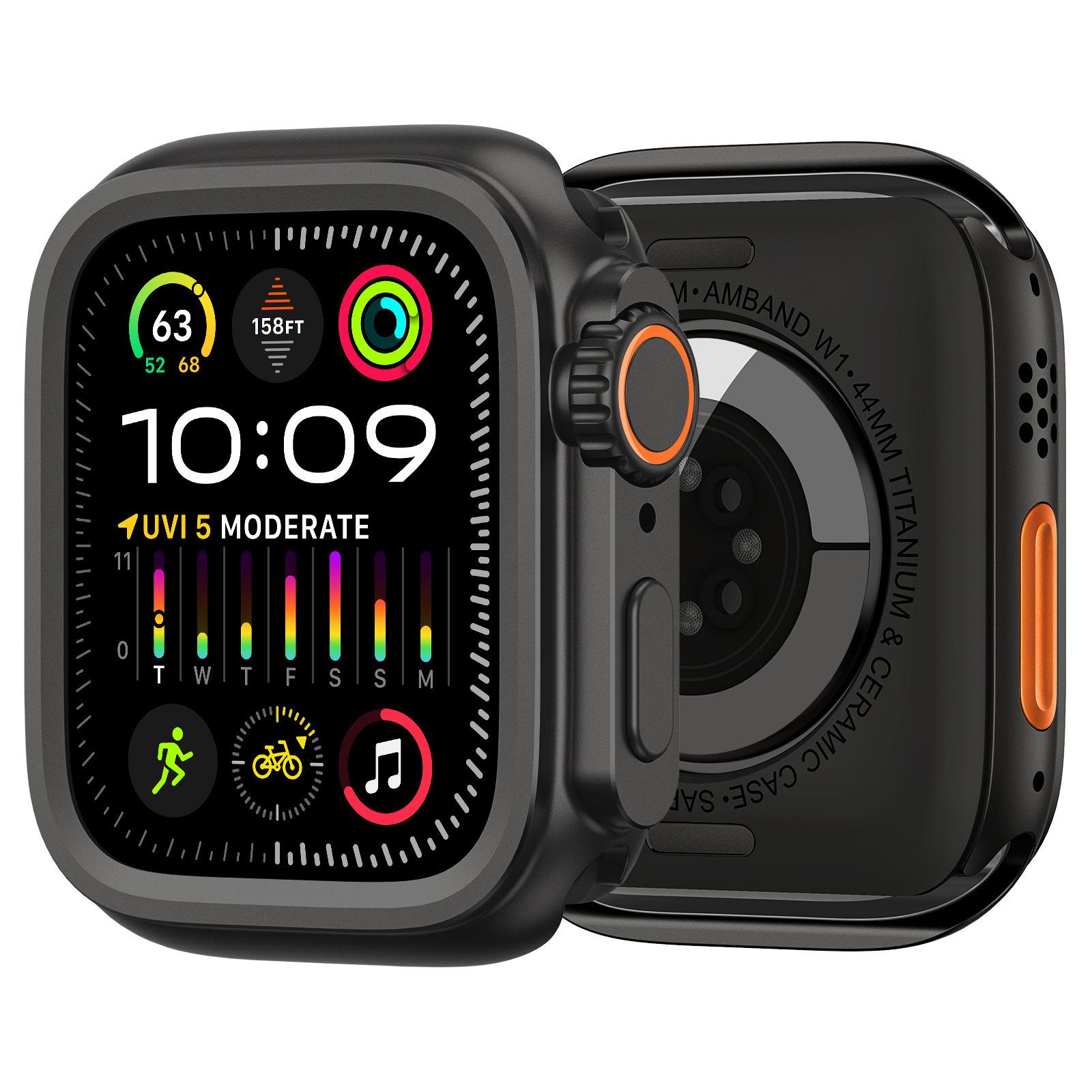 Suitable for Apple Watch Protective Case 44/45/46/49mm Alloy Metal All-Inclusive Second-Change Modified Case