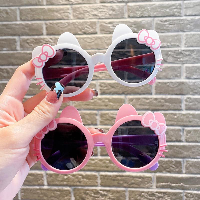 Children's Sunglasses Cartoon Cute Baby Girl Sunglasses Girls' UV-proof Little Girl Sunshade Glasses Fashion