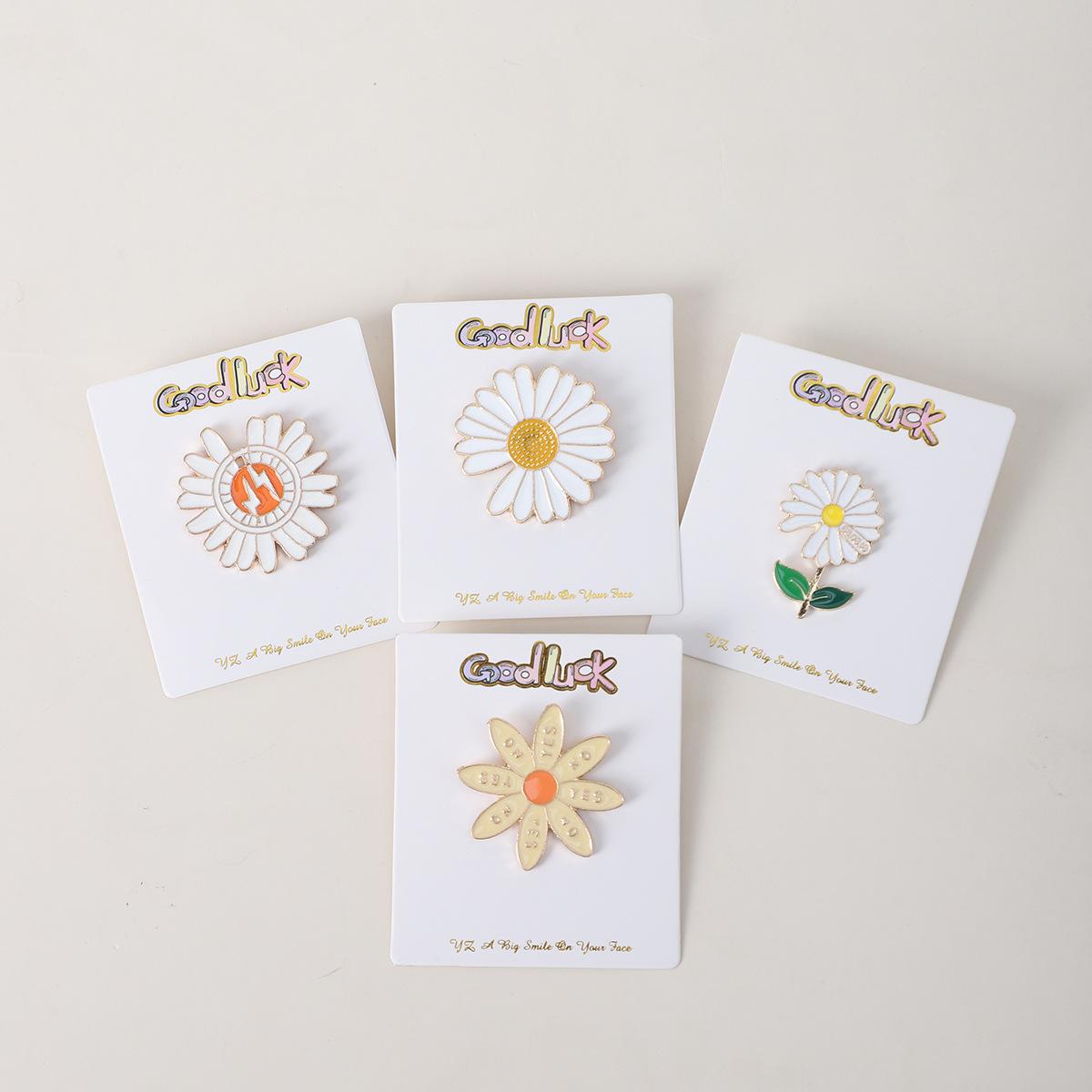 Brooch ins GD with Daisy Flower Badge Alloy Net Celebrity Explosive Pin Personality Creative Small Jewelry