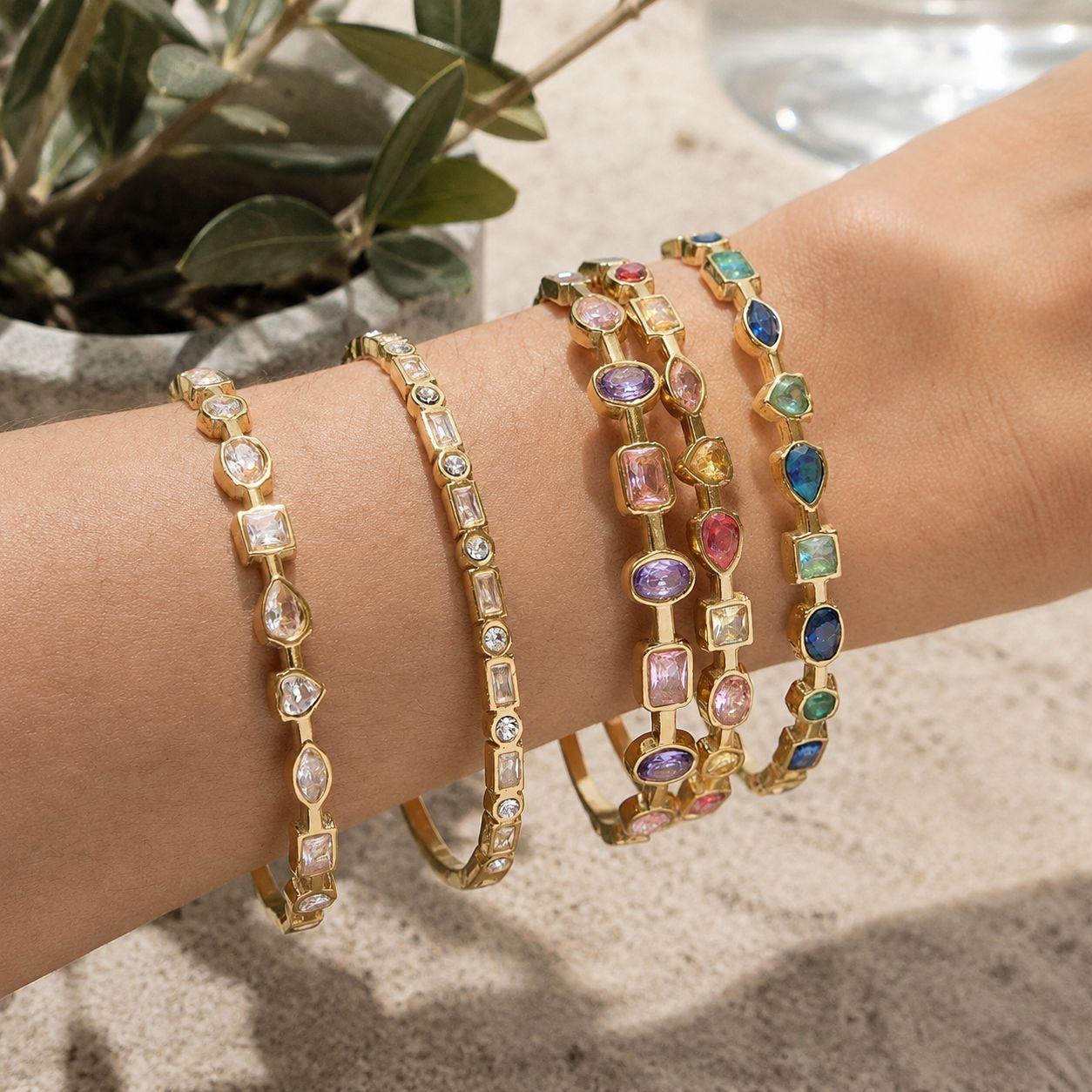 European and American Light Luxury Titanium Steel Bracelets That Do Not Fade, High-End Women's Jewelry, Niche Design Stainless Steel Bracelets, Cross-Border Accessories
