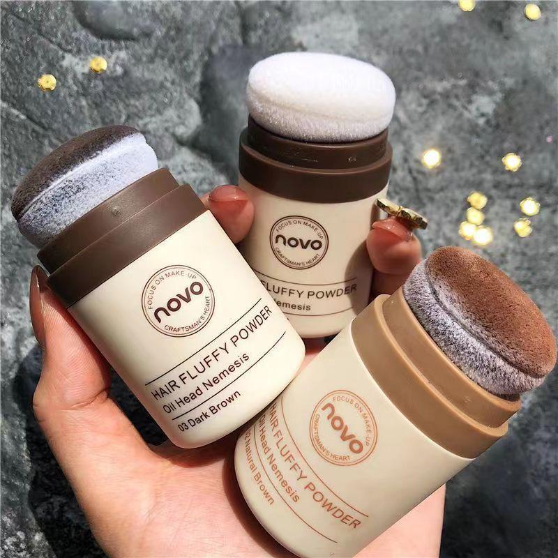 Novo Oil Head Artifact Fluffy Powder Hair Oil Control Fluffy Powder Bangs Head Oil Hairline Oil Removal Loose Powder Dry Hair