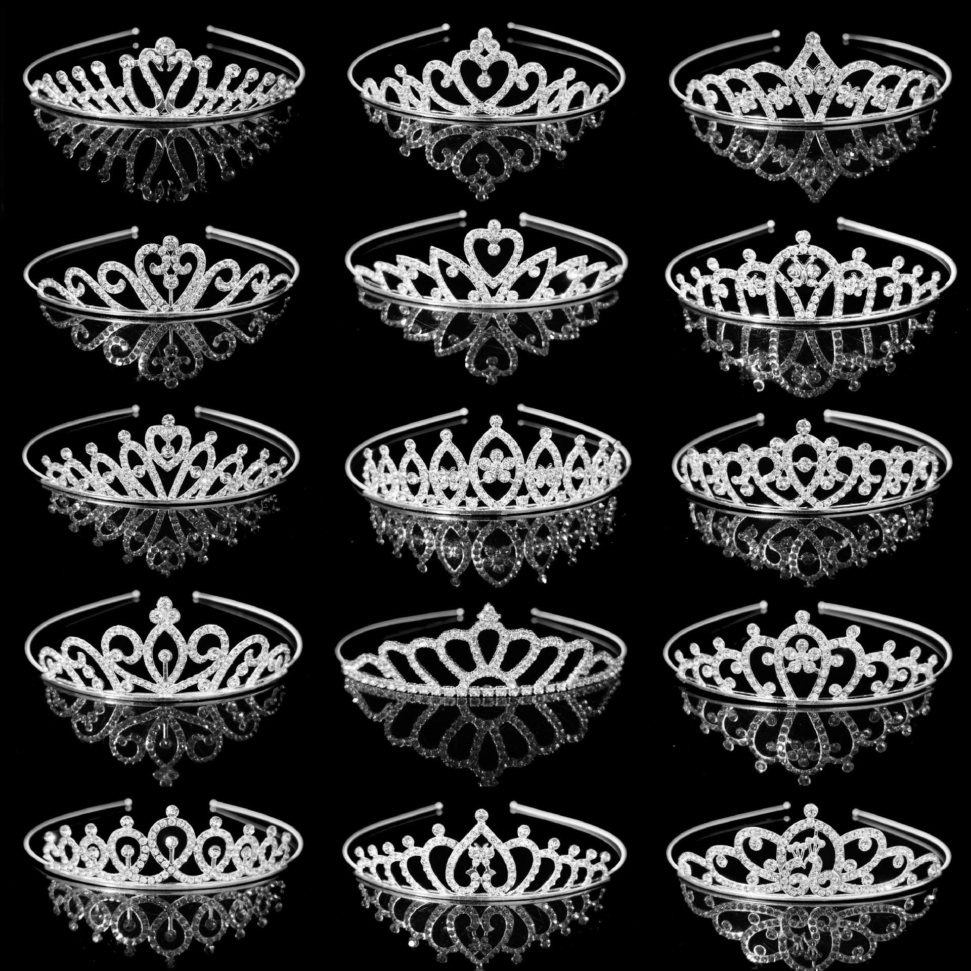 New Crown headdress children's little crown princess birthday headband kindergarten dance performance hair accessories dress accessories