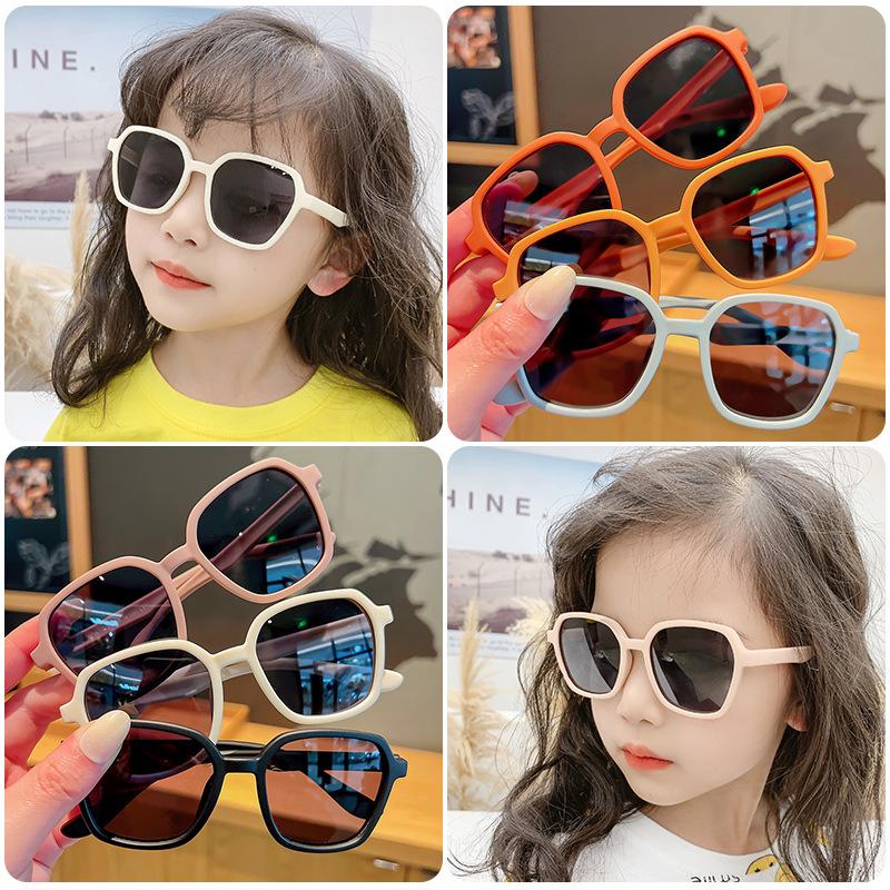 Children's Sunglasses Girls Boys Sunglasses Trendy Cool Girls Baby Fashion Silicone Glasses Sun Protection Uv Protection Women