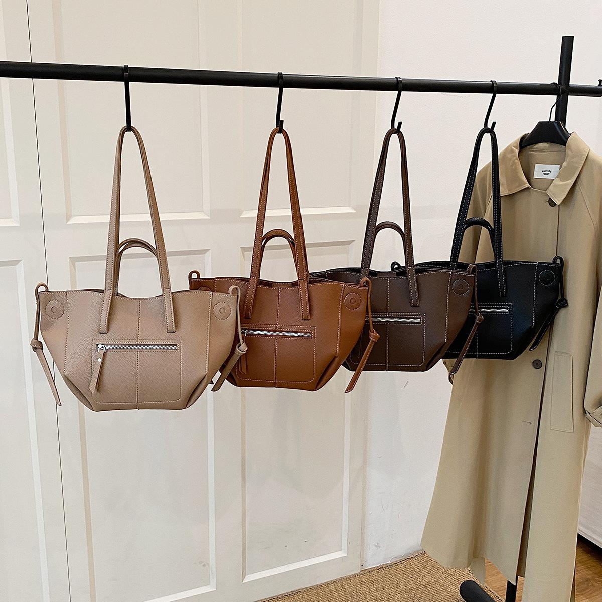 Foreign Trade Wing-Shaped Women's Bag 2025 New Vintage Tote Bag Large Capacity Korean Style Commuter High-Value Fashionable Handbag