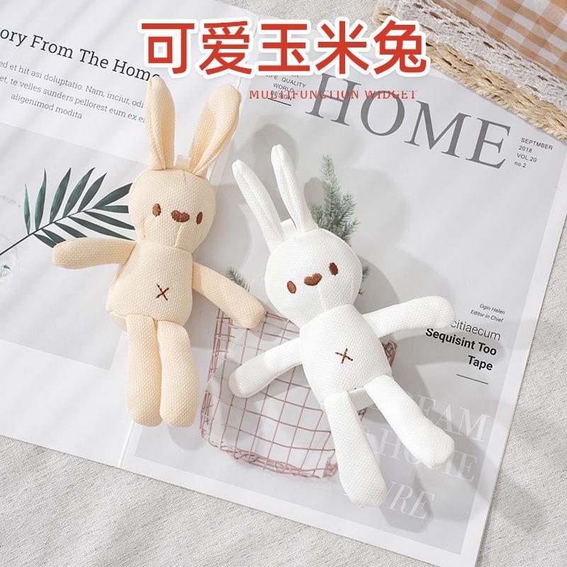 Factory wholesale cute corn rabbit plush toy baby hanging doll children gift