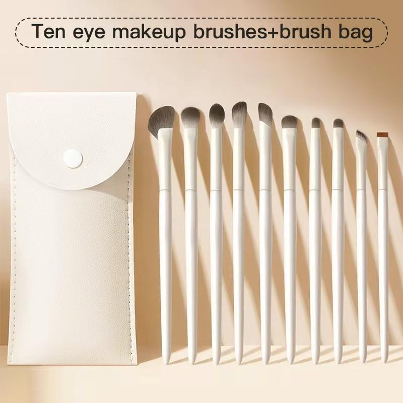 10 cloud porcelain eye shadow brush suit beginners spread color lying silkworm eyeliner vignetting detail brush eye makeup brush appliance