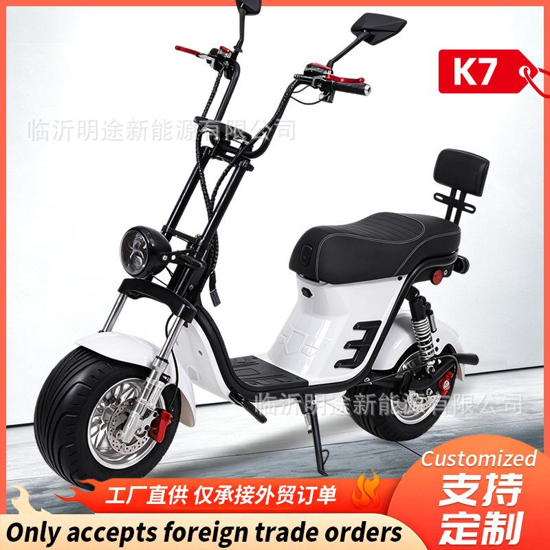 Manufacturer's cross-border ultra-wide tire wheelbase optimized Harley electric motorcycle for adult passenger commuting and delivery