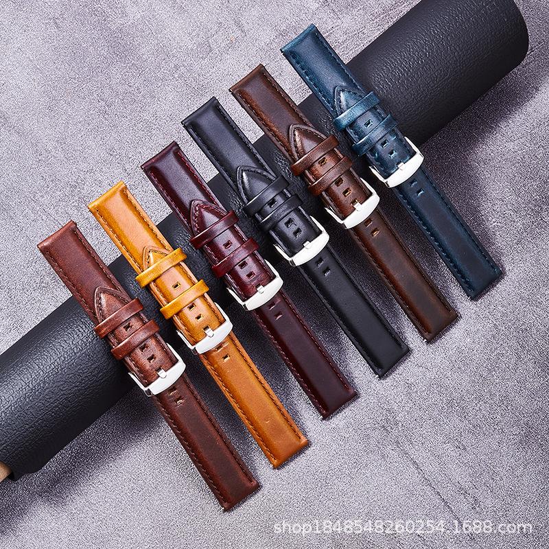 Wholesale New Products in Stock Dw Watch Strap Classy Leather Strap Suitable for 24Mm26Mm Pin Buckle Supply Cross-Border Hot Sale