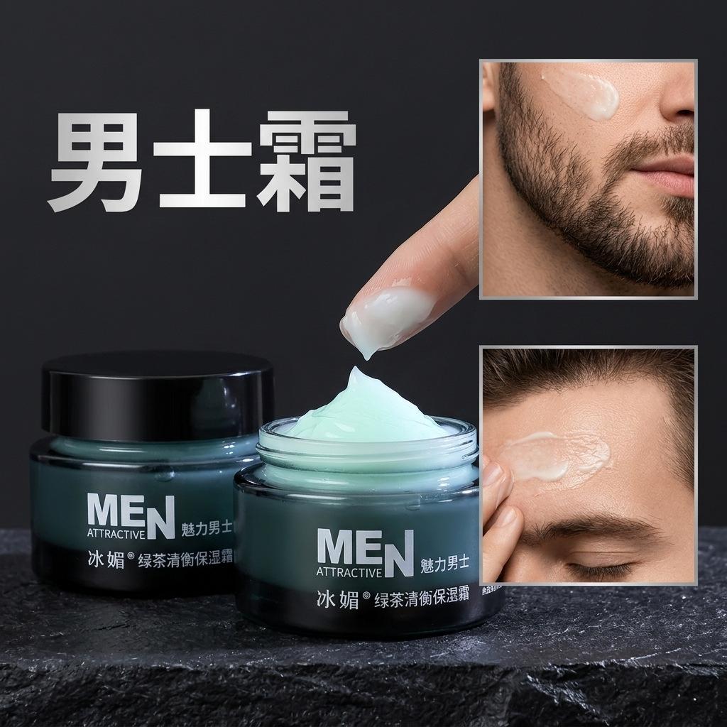 Men's Facial Cream Moisturizing Lotion Skin Care Products for Facial Men's Facial Moisturizing Barrier to Prevent Dryness and Peeling