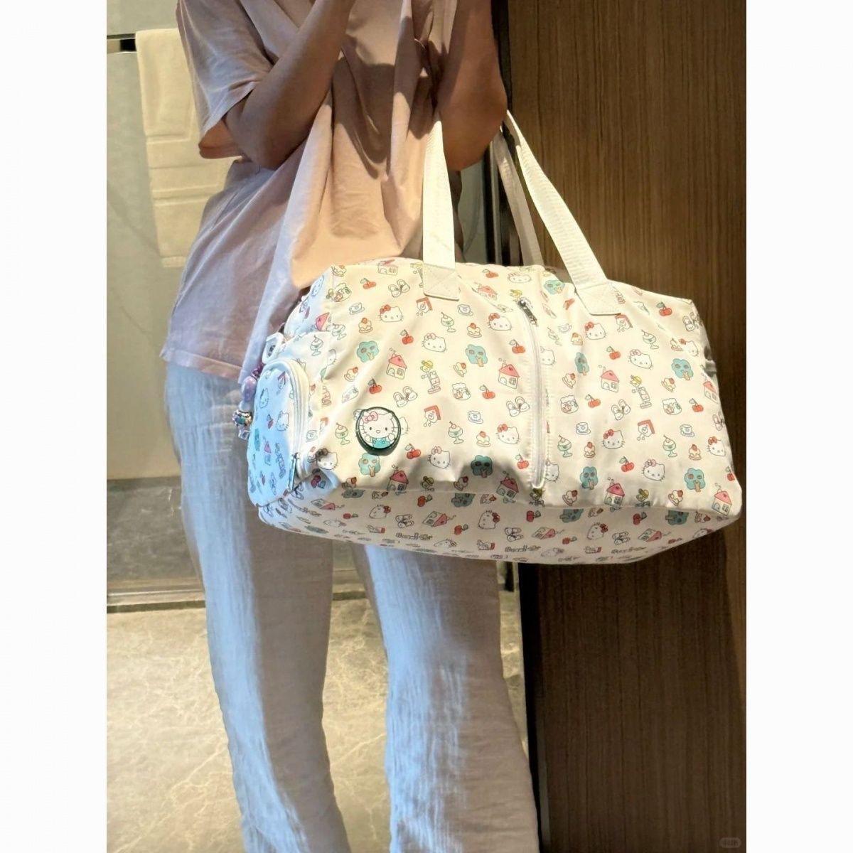 Large-capacity Oxford cloth travel bag, clothing and quilt storage bag, wholesale cute girl luggage bag, outdoor handbag