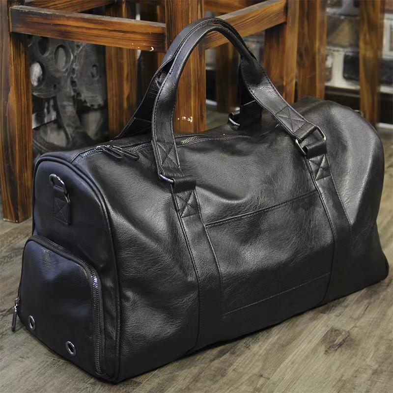 Men's Business Trip Travel Luggage Bag Commuter Full Cowhide Travel Bag Sports Fitness Bag Portable and Fashionable