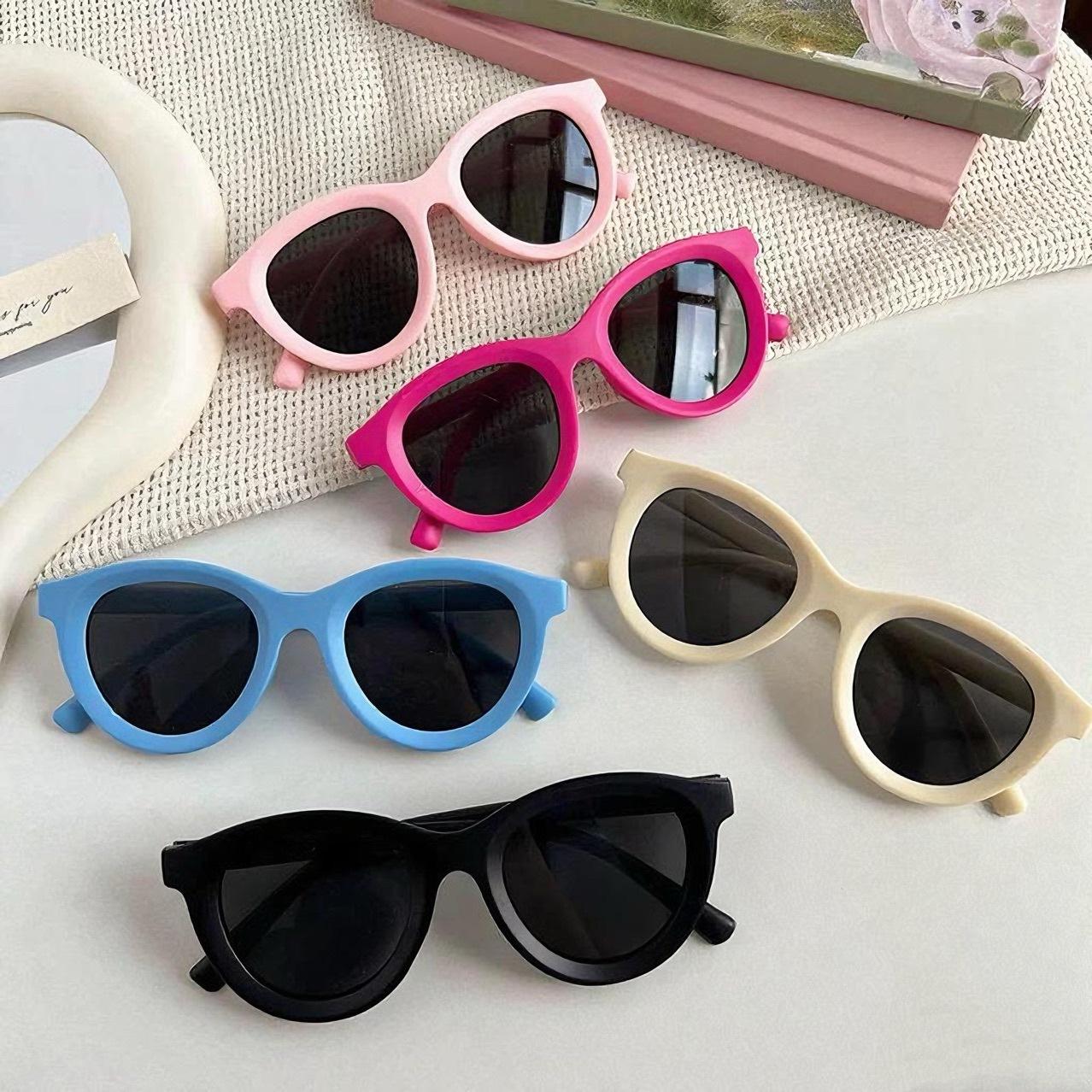 Korean Style Children's Fashion Dopamine-Colored Sunglasses Ins Unisex Baby Outdoor Sunshade Casual Wear Sunglasses