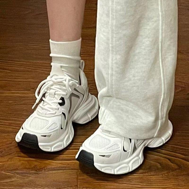 Dad Shoes for Women 2025 Popular Mesh Casual Running Sneakers Versatile Thick-Soled Breathable Shoes Ins Trend D-4
