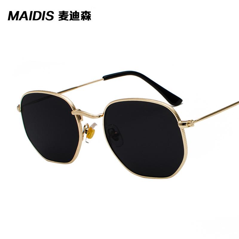 Jamie 7006 Harajuku Stylish Irregular Sunglasses Fashion Metal Glasses Men's Artistic Style Sunglasses Women's