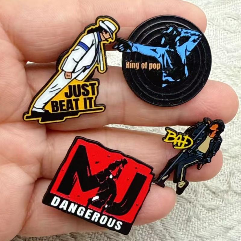 Michaeljackson Michael Jackson Brooch Metal Badge Bag Clothing Pin Badge