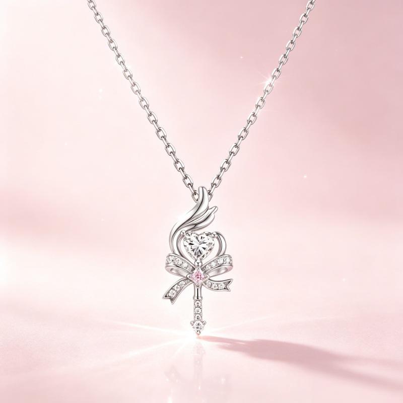 Magic wand necklace, fashionable and versatile clavicle chain, high-end style, wholesale and drop shipping available