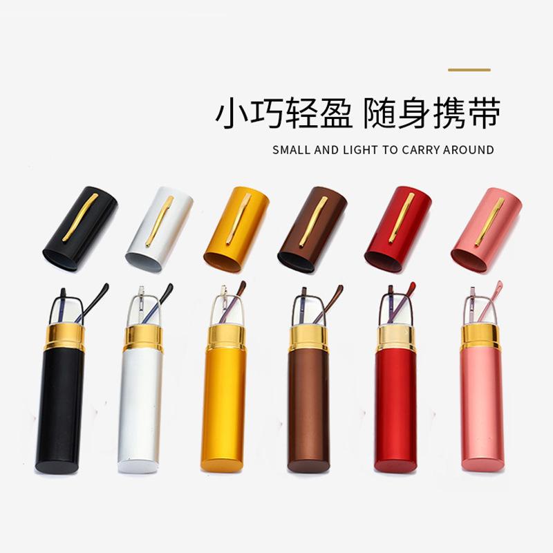 Portable Ultra Light Fashionable Comfortable Presbyoscopic Glasses Men and Women Mini Pen Case HD Fashion Ultra Light Old Glasses for the Elderly