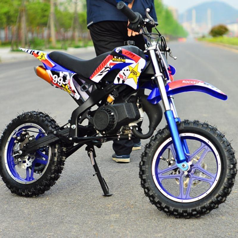 49Cc Kidsren's Off-Road Vehicle Two-Stroke Motorcycle Gasoline All-Terrain Motorcycle Small Sports Car Off-Road Motorcycle