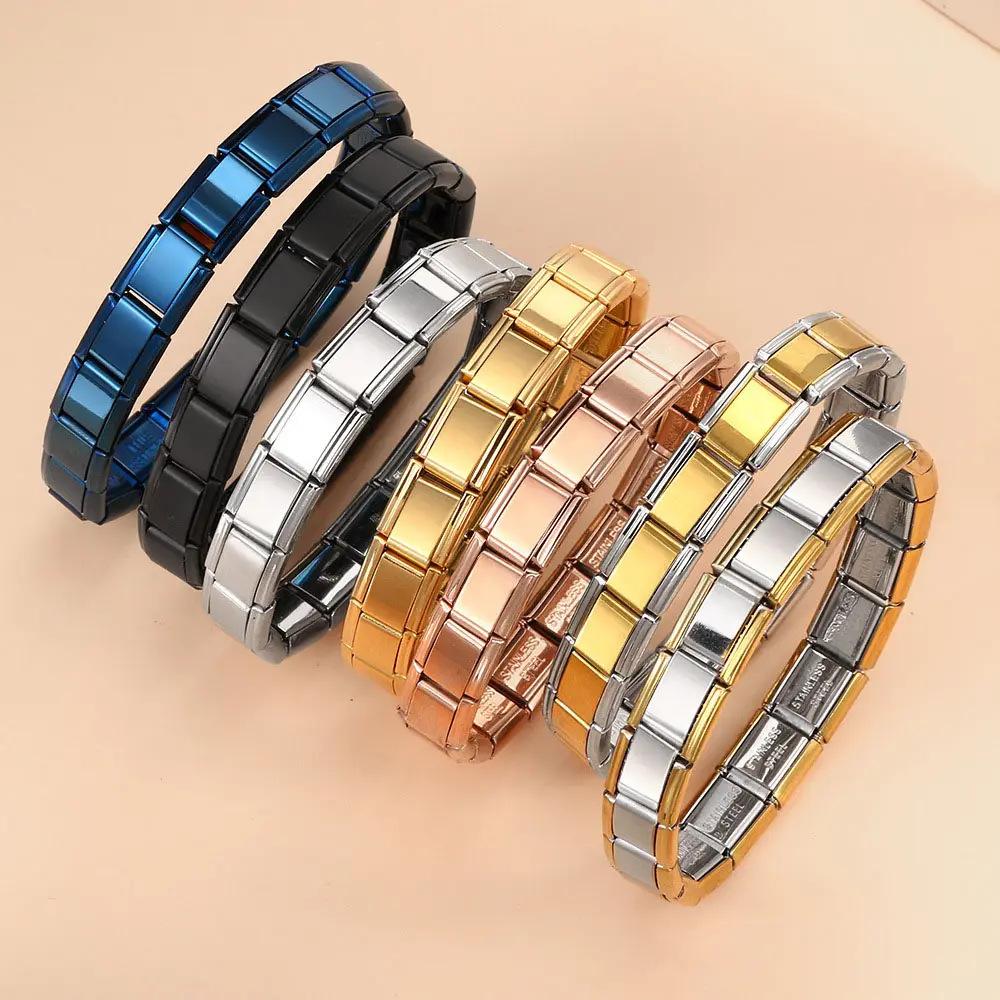 Hot Selling Stainless Steel Jewelry Elastic Bracelet Wholesale Module Combination Disassembly Bracelet Factory Direct Sales Watch Strap