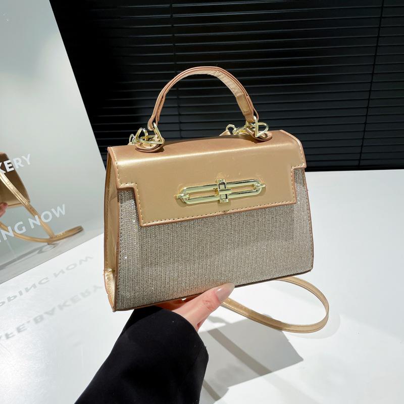 Trendy Retro Texture 2025 Simple Summer New Fashion Casual Patchwork Crossbody Handbag Shoulder Small Square Bag