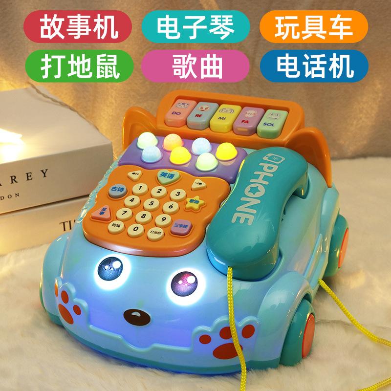 Baby children's toys simulation telephone landline baby boys educational early education telephone car hamster toys wholesale