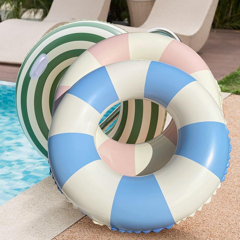 Swimming Ring for Adults, Girls and Children, Thickened Anti-Rollover Lifebuoy for Men and Women, Beginner's Water Inflatable Toy Float Ring