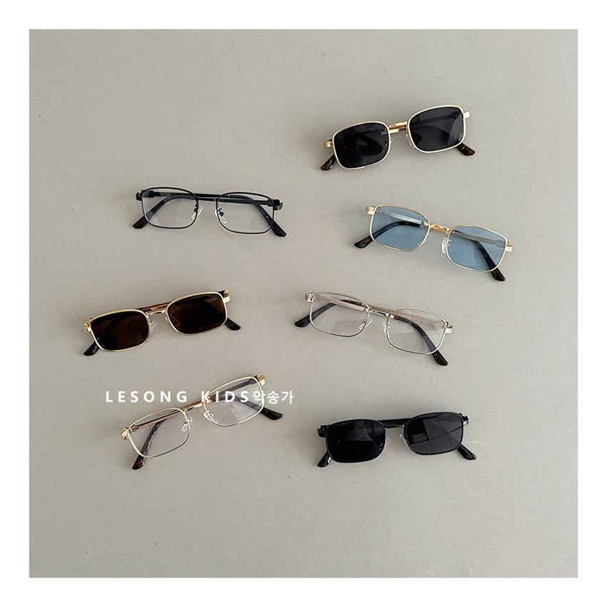 Children's Glasses Spring and Summer Girls' Sunglasses Baby Sunglasses Boys Metal Frame Retro Glasses Trendy and Versatile