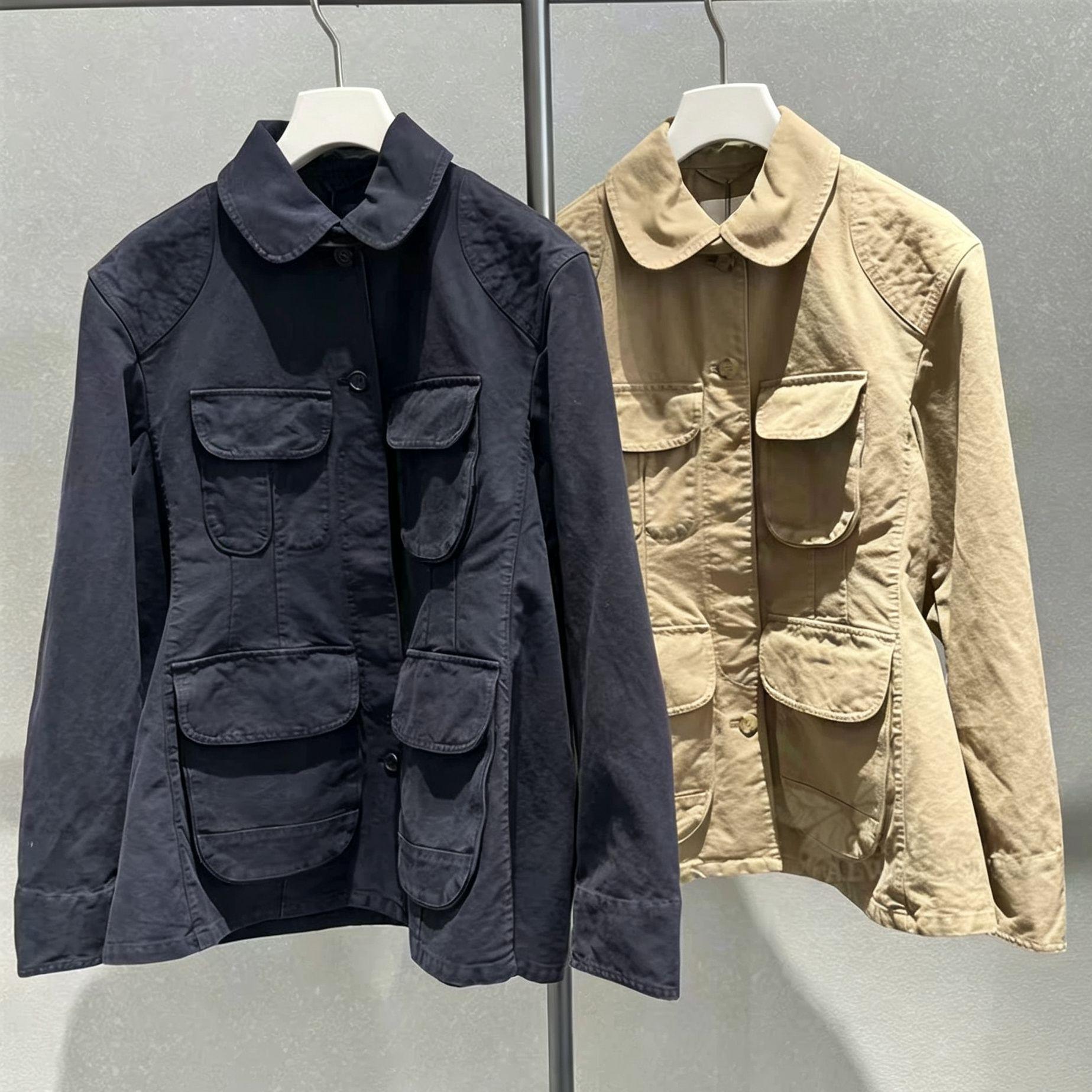 Same style as Jiangnan Mall, 2026 Spring New Arrival, Jacket with Umbrella Hem, Workwear Style, Women's Casual Trendy Outerwear