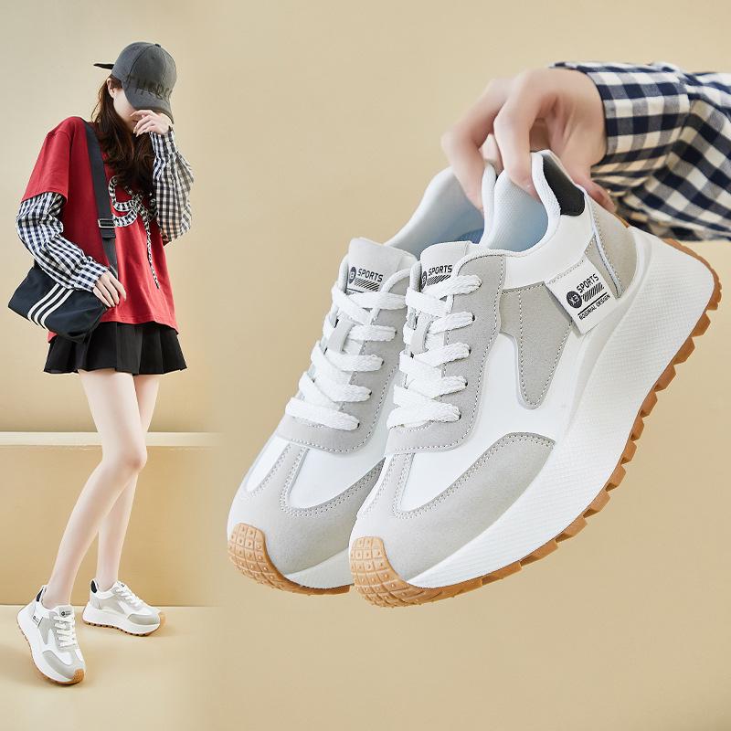 Ins Korean Version of Forrest Gump Shoes for Women, Trendy 2026 Spring New Model, Height-Increasing Student Running Sports Casual Street Style Xfk858