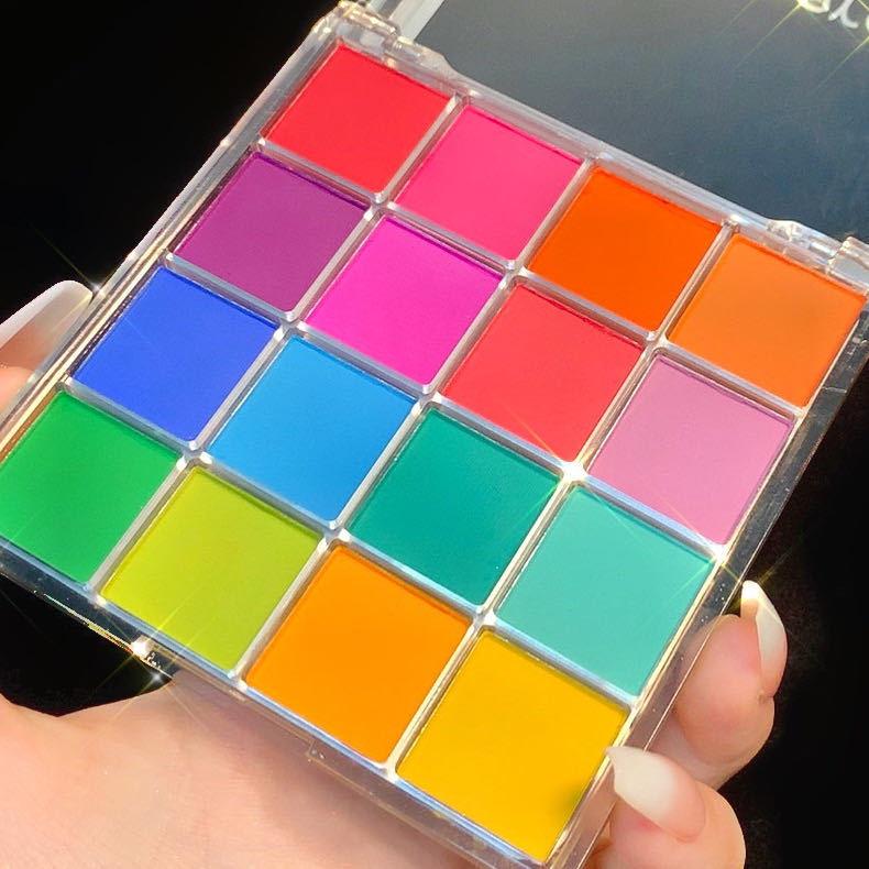 Misslara16 Colorful Eyeshadow Palette Explosive Glitter Pearlescent Matte Earth Colorful Ins Super Hot Eyeshadow Cross-Border