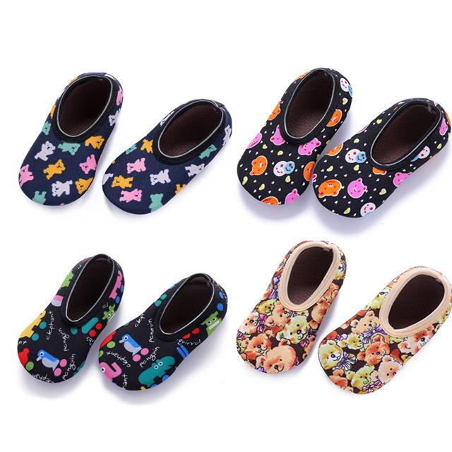 Floor Socks Non-Slip Spring, Autumn and Winter Fleece-Lined Baby Kidsren's Baby Men's and Women's Early Education Shoe Covers Thickeneded Soft Bottom Socks Toddler Shoes