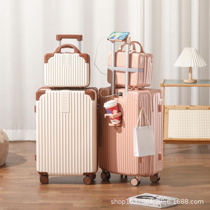 Multi-functional trunk men's and women's large-capacity suitcase universal silent password boarding box durable trolley case